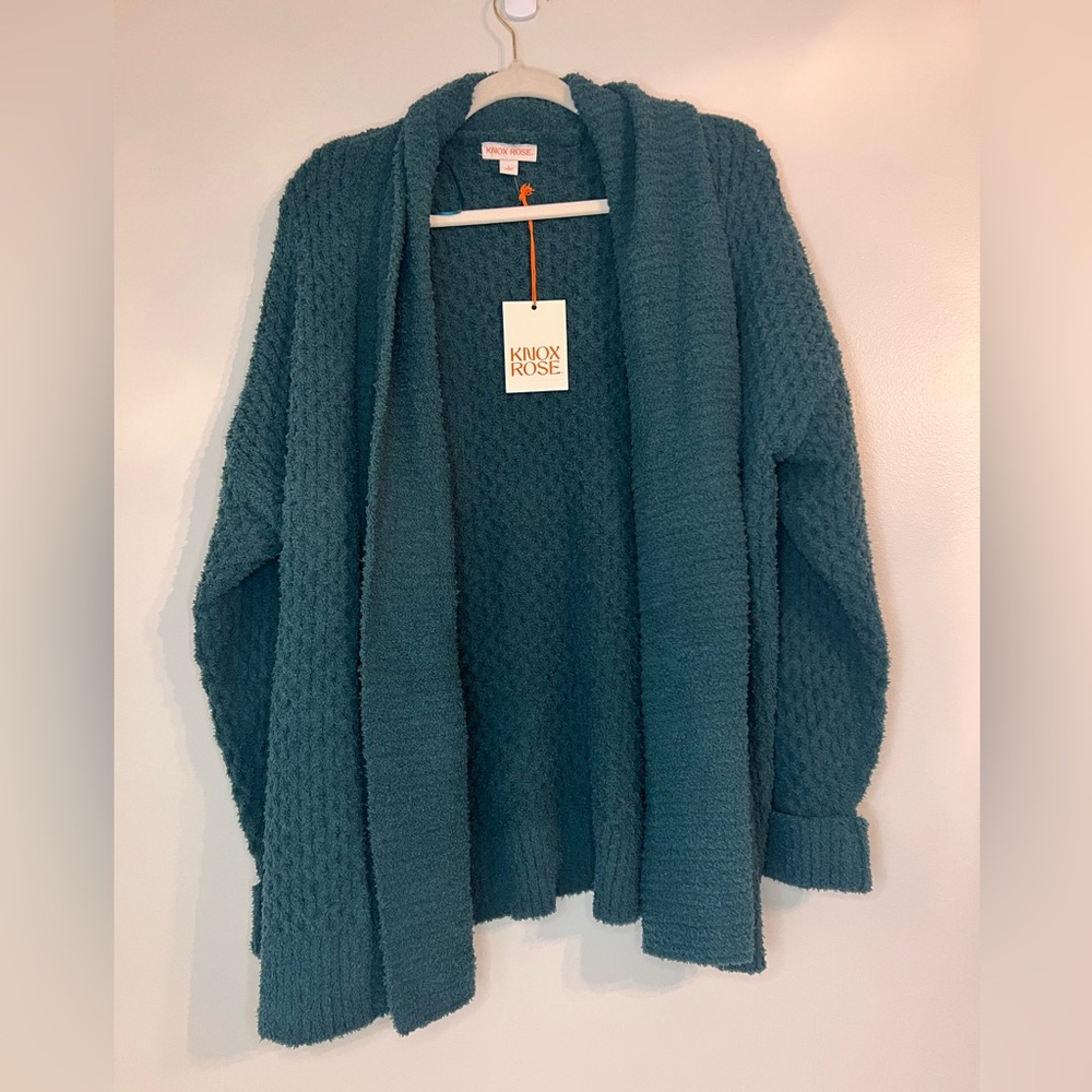 Knox Rose Teal Women Sweater NWT